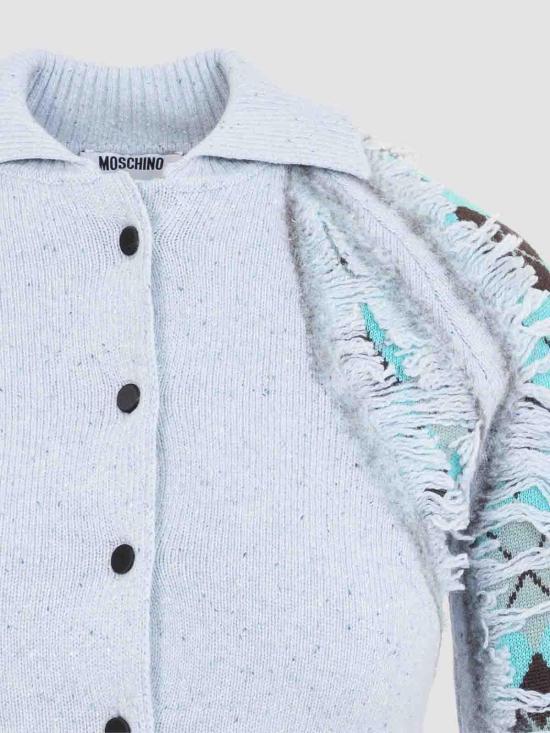26FW 모스키노 가디건 262DA090154001331 LIGHT BLUE - MOSCHINO