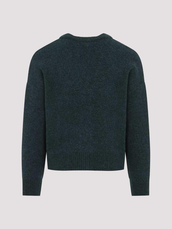 26FW 아미 빅 하트 로고 알파카 니트 가디건 UKC365KN0135A279 GREEN - AMI