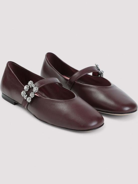 26FW 로저비비에 플랫 슈즈 RVW7434463091TR805 BURGUNDY - ROGER VIVIER