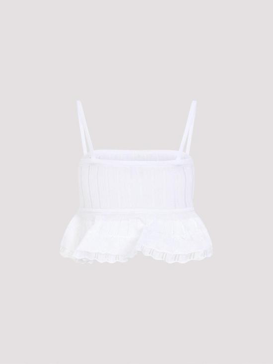 26FW 알라이아 민소매 티셔츠 AA9H1539M712D000 WHITE - ALAIA
