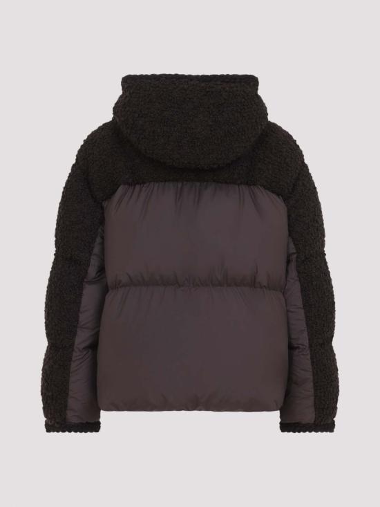 26FW 몽클레어 크리스탈린 후드 울 쇼트 다운 재킷 L20931A00231599VV262 BROWN - MONCLER