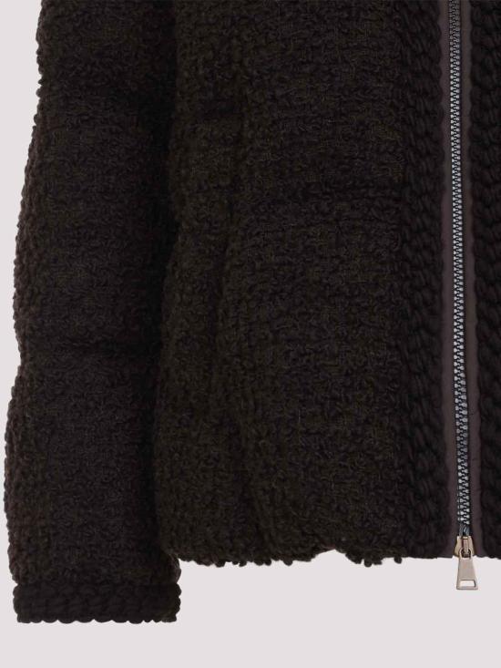 26FW 몽클레어 크리스탈린 후드 울 쇼트 다운 재킷 L20931A00231599VV262 BROWN - MONCLER