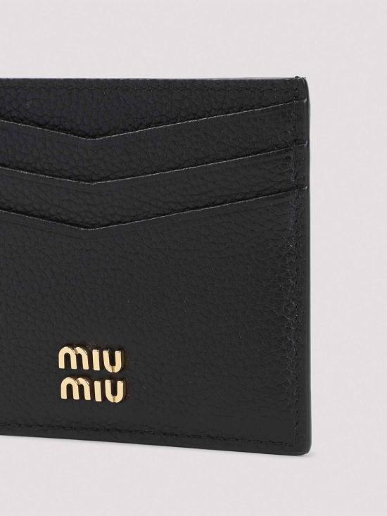 26FW 미우미우 나파 카드 지갑 5MC002ADT7F0002 BLACK - MIU MIU