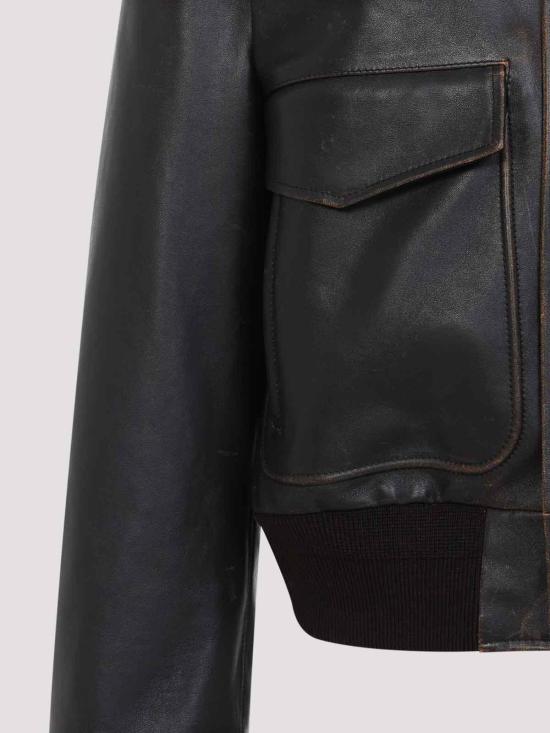 26FW 질샌더 가죽 자켓 J22SW0183J07240001 BLACK - JIL SANDER