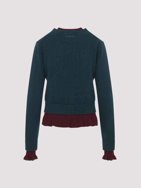 26FW 아크네 스튜디오 탑 A60707AAX DARK GREEN - ACNE STUDIOS