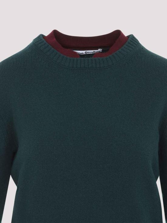 26FW 아크네 스튜디오 탑 A60707AAX DARK GREEN - ACNE STUDIOS
