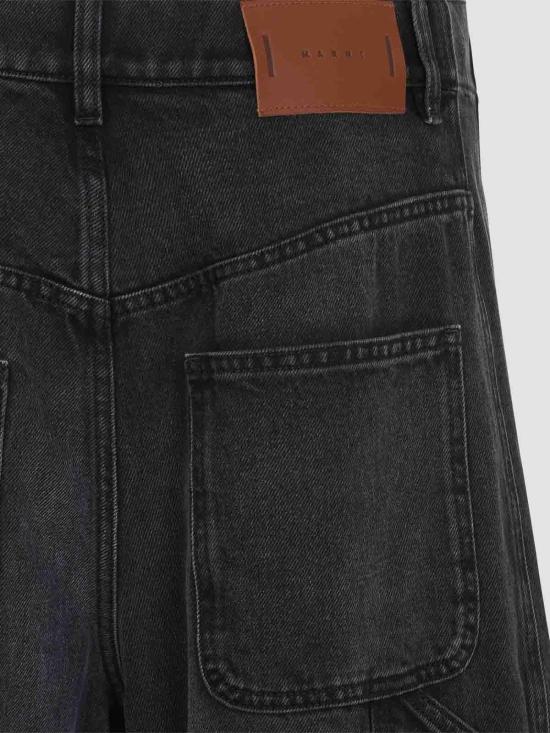 26FW 마르니 스트레이트 팬츠 PUJU0361A0USCZ4100N99 BLACK - MARNI