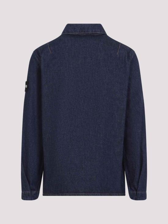 26FW 스톤 아일랜드 지퍼 디테일 컴포트 핏 오버셔츠 L2S141200002S00J7VJ201 BLUE - STONE ISLAND