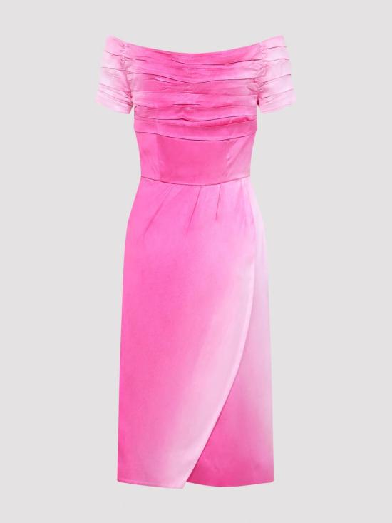 26FW 프라다 워시드 듀체스 드레스 P3T48XSOOO6668F0029 FUCHSIA - PRADA