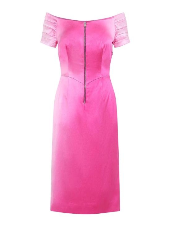 26FW 프라다 워시드 듀체스 드레스 P3T48XSOOO6668F0029 FUCHSIA
