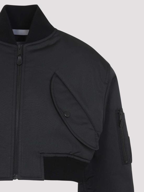 26FW 발렌시아가 크롭 보머 재킷 A0029MTTO291000 BLACK - BALENCIAGA