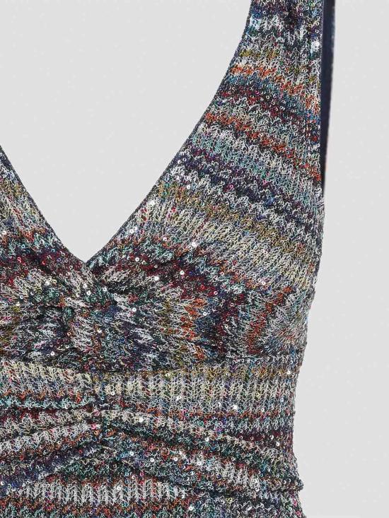 26FW 미소니 롱 원피스 DS26WG2TBC006QSMSQW MULTICOLOUR - MISSONI