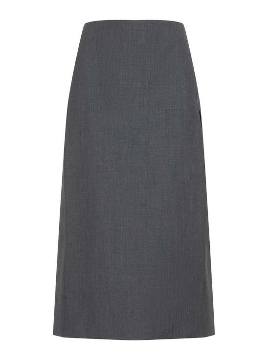 26FW 질샌더 미디 스커트 J03MA0315J40402023 GREY