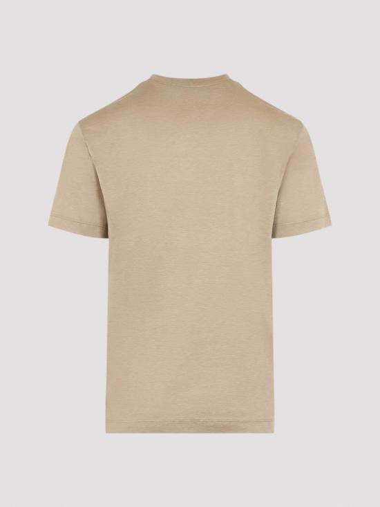 26FW 조르지오 아르마니 반팔 티셔츠 3KSM77SJZHZU8048 LIGHT BEIGE - GIORGIO ARMANI