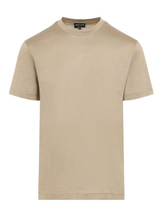 26FW 조르지오 아르마니 반팔 티셔츠 3KSM77SJZHZU8048 LIGHT BEIGE
