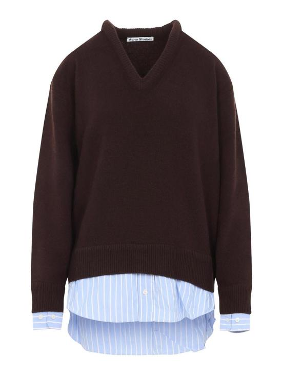 26FW 아크네 스튜디오 탑 A60680ADM DARK BROWN