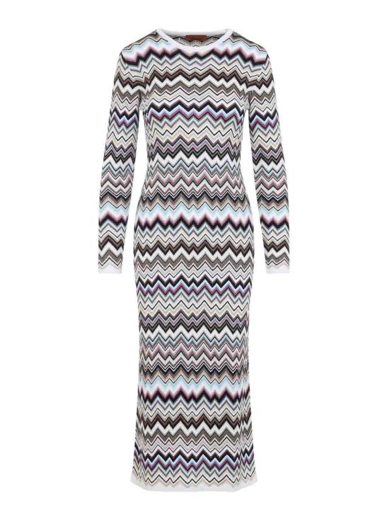 26FW 미소니 롱 원피스 DS26WG28BK01K0SMSPL MULTICOLOUR