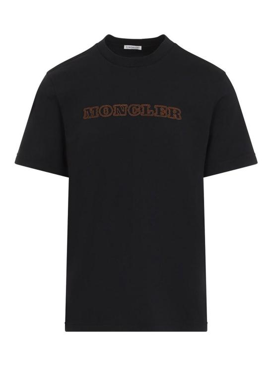 26FW 몽클레어 로고 코튼 저지 티셔츠 L20918C0006889B8U999 BLACK