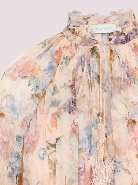 26FW 짐머만 블라우스 0991TF261PEFL PINK - ZIMMERMANN