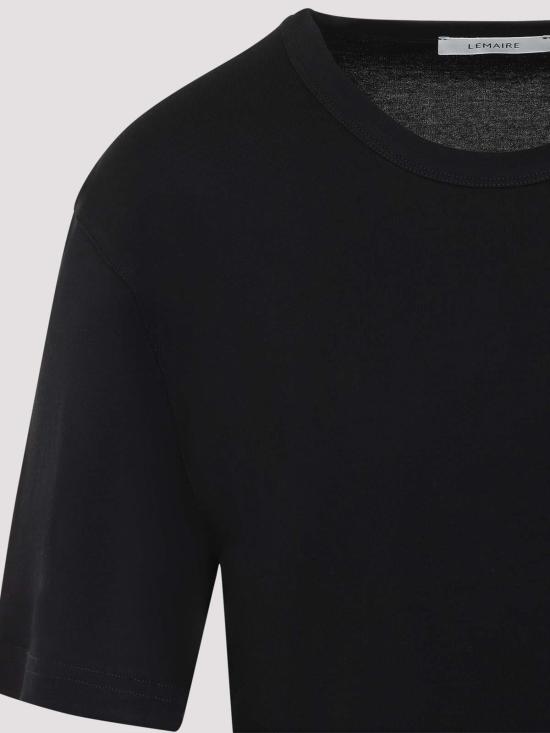 26FW 르메르 저지 티셔츠 TS0002LJ1016BK999 BLACK - LEMAIRE