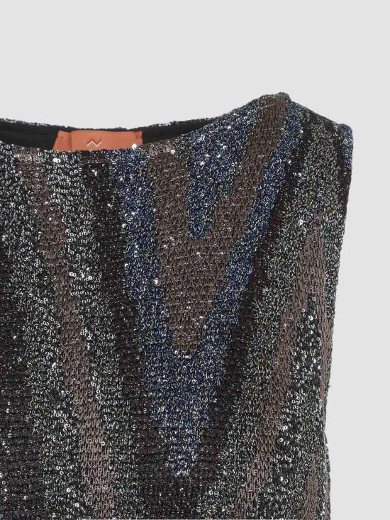26FW 미소니 민소매 티셔츠 DS26WG3TBK01LYS91U7 BLACK - MISSONI