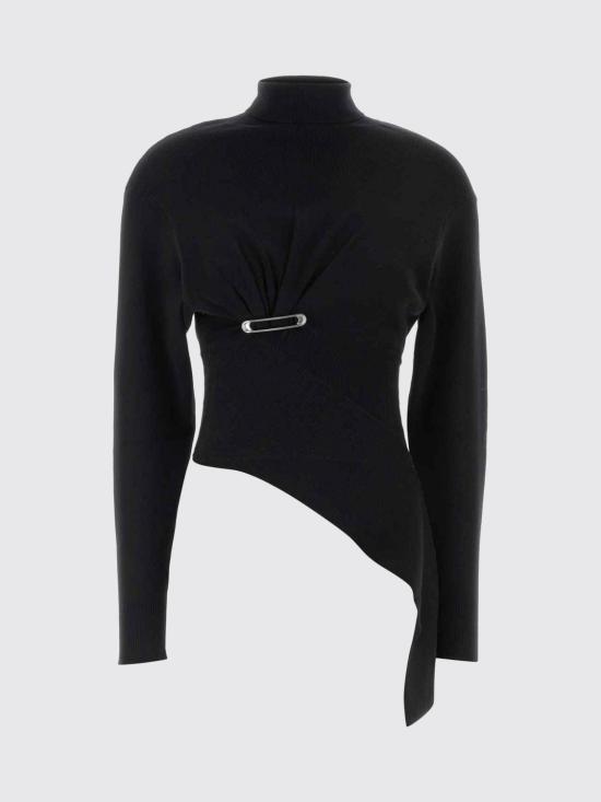 26FW 랑방 스웨터 RWPO0004K065 10 Black - LANVIN