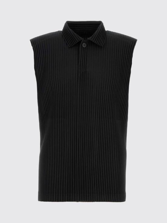 26FW 옴므 플리세 이세이 미야케 폴로 티셔츠 HP68JM072 15 Black - HOMME PLISSE' ISSEY MIYAKE