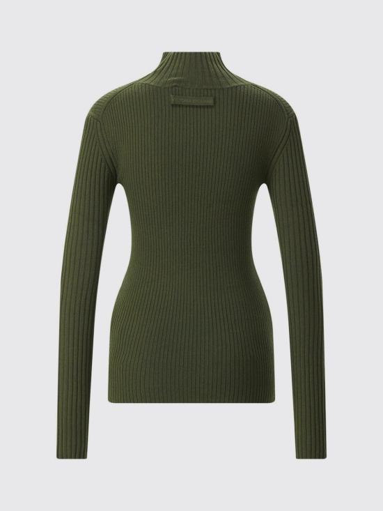 26FW 빅토리아 베컴 스웨터 1426KJU007539A HIGH NECK JUMPER 9990 Green - VICTORIA BECKHAM