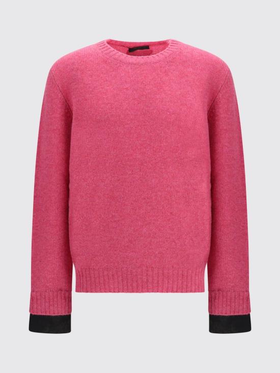 26FW 프라다 셰틀랜드 울 크루넥 스웨터 UMF353SEAO198K F0AEJ Pink