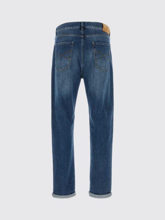 26FW 브루넬로 쿠치넬리 워시드 스트레이트 핏 데님 팬츠 M283PO1090 C1471 Denim - BRUNELLO CUCINELLI