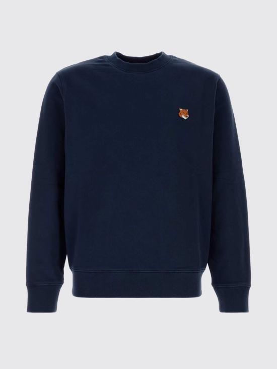 26FW 메종키츠네 폭스 헤드 레귤러 폴로 티셔츠 PM00303KM0340 0413 Navy - MAISON KITSUNE