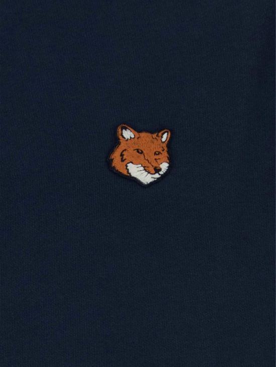 26FW 메종키츠네 폭스 헤드 레귤러 폴로 티셔츠 PM00303KM0340 0413 Navy - MAISON KITSUNE