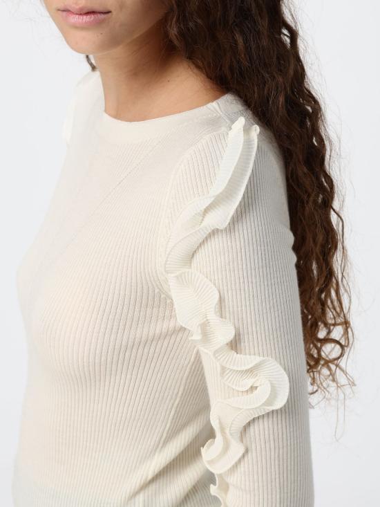 26FW 리우조 스웨터 CF6042MA820 10701 Yellow Cream - LIU JO