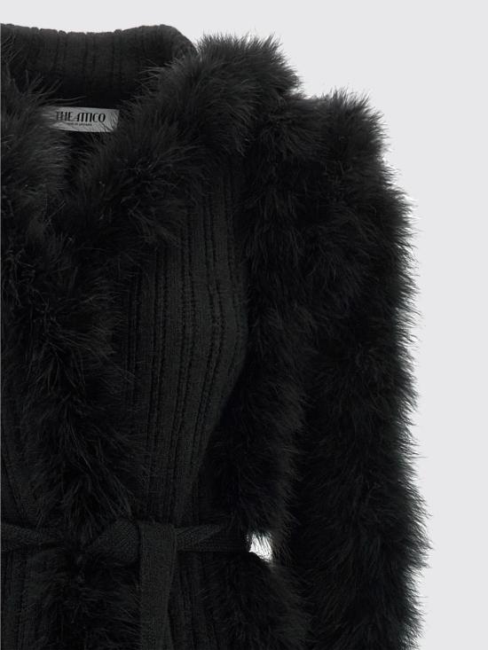 26FW 디 아티코 코트 261WCC00100KMX007FS 100 Black - THE ATTICO