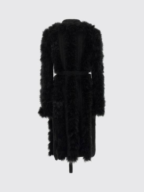 26FW 디 아티코 코트 261WCC00100KMX007FS 100 Black - THE ATTICO