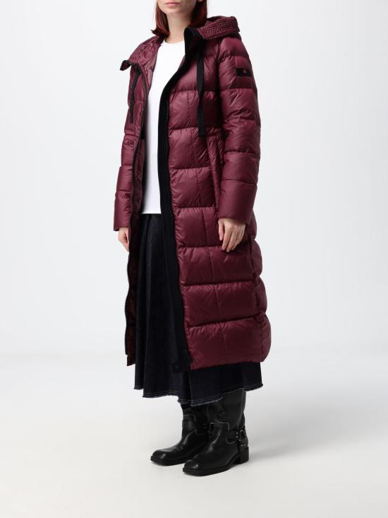 26FW 페트레이 눈키 MQN 02 리사이클 폴리에스터 롱 다운 재킷 PED544401181967 446 Burgundy - PEUTEREY