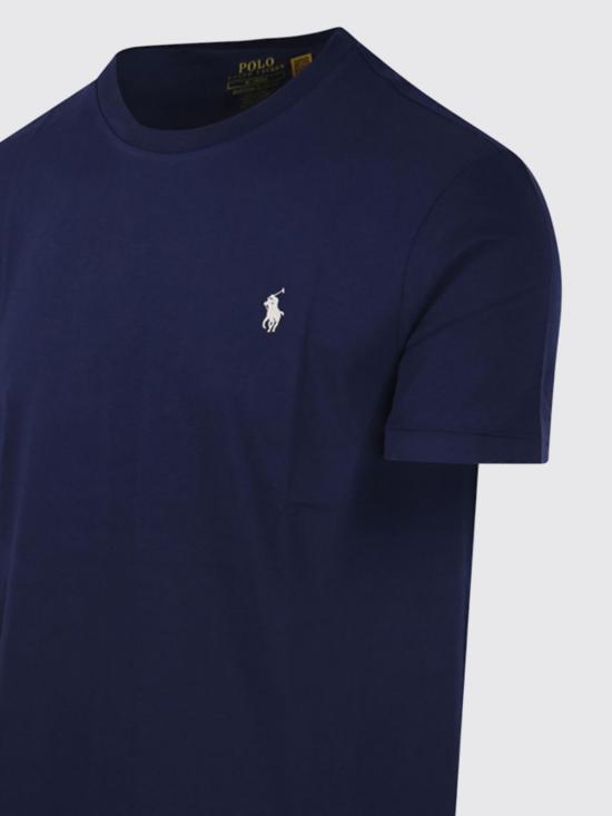 26FW 폴로 랄프로렌 포니로고 자수 반팔 티셔츠 710671438 525 Blue 2 - POLO RALPH LAUREN