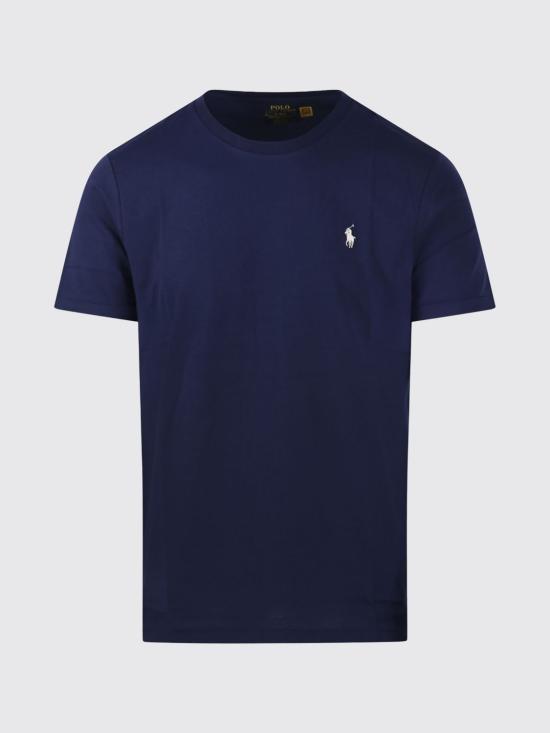 26FW 폴로 랄프로렌 포니로고 자수 반팔 티셔츠 710671438 525 Blue 2 - POLO RALPH LAUREN