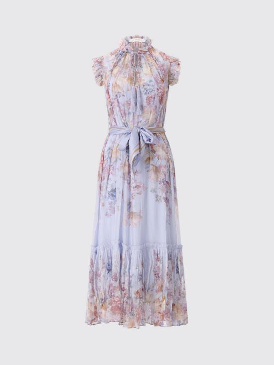26FW 짐머만 롱 원피스 7280DF261 BLUE Pink - ZIMMERMANN