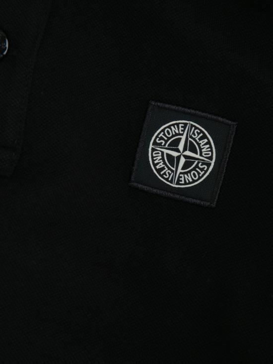 26FW [키즈] 스톤 아일랜드 폴로 셔츠 2200002S0018 V0029 Black - STONE ISLAND