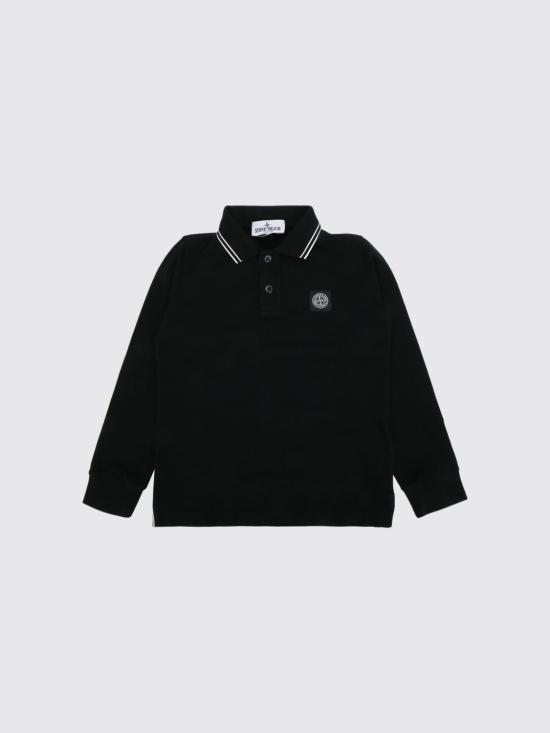 26FW [키즈] 스톤 아일랜드 폴로 셔츠 2200002S0018 V0029 Black