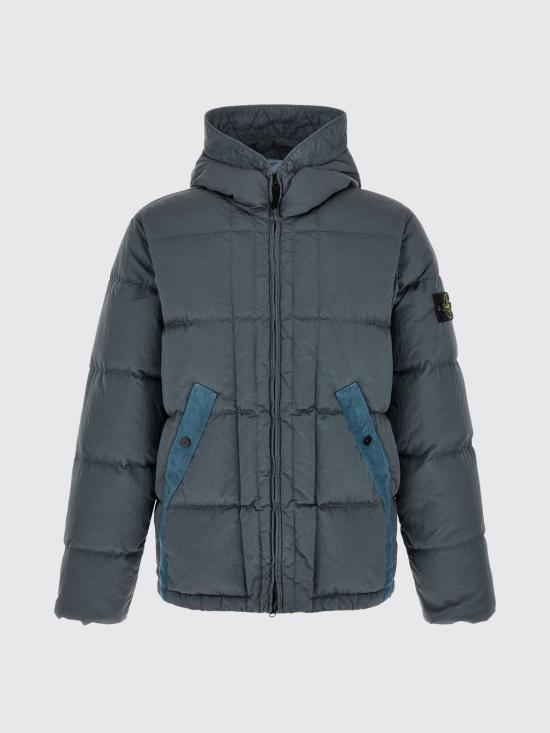 26FW 스톤 아일랜드 나일론 메탈 에코닐 드로우코드 헴 후드 다운 자켓 4100019S0019 V0049 Grey 1 - STONE ISLAND