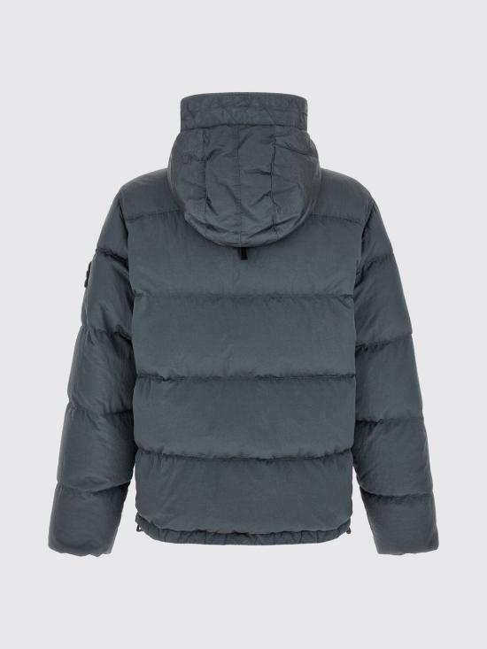 26FW 스톤 아일랜드 나일론 메탈 에코닐 드로우코드 헴 후드 다운 자켓 4100019S0019 V0049 Grey 1 - STONE ISLAND