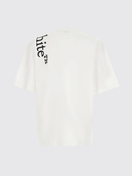 26FW 오프화이트 반팔 티셔츠 44MAA120F26J010 100 White - OFF WHITE