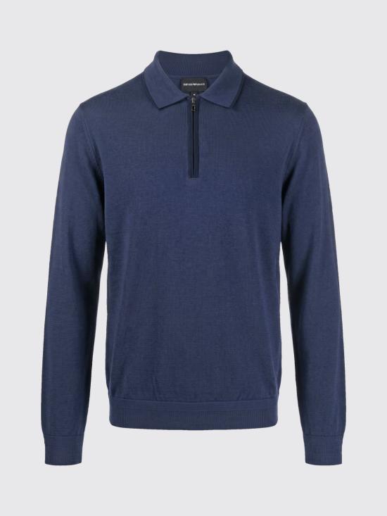26FW 엠포리오 아르마니 스웨터 EM006224AF27805 UB106 Blue 1 - EMPORIO ARMANI