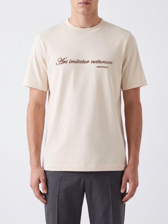26FW 브루넬로 쿠치넬리 반팔 티셔츠 M0B138518 C2832 White