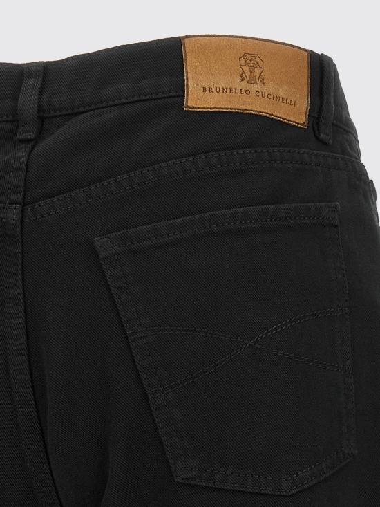 26FW 브루넬로 쿠치넬리 데님 팬츠 M237PO2090 C101 Black - BRUNELLO CUCINELLI