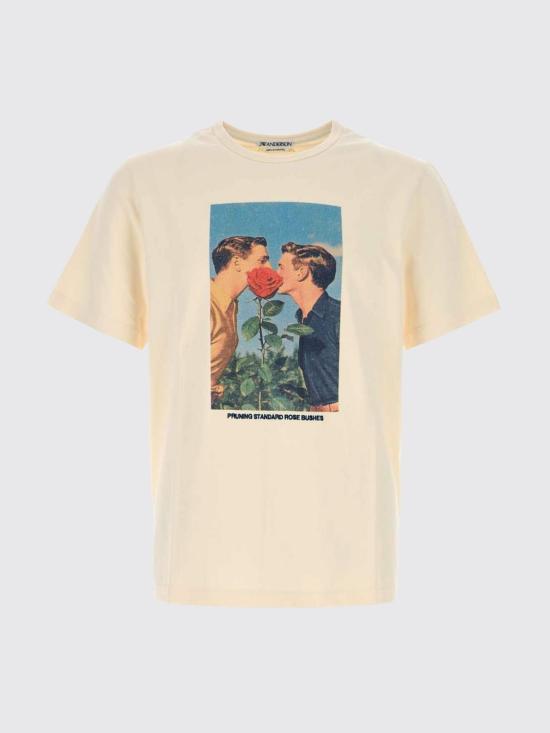 26FW JW앤더슨 반팔 티셔츠 JT0338PG1937 241 Ecru - JW ANDERSON