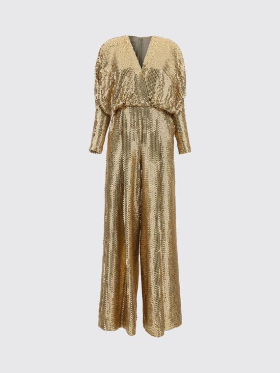 26FW 엘리 사브 점프수트 JU168NP26JF012 Gold - ELIE SAAB