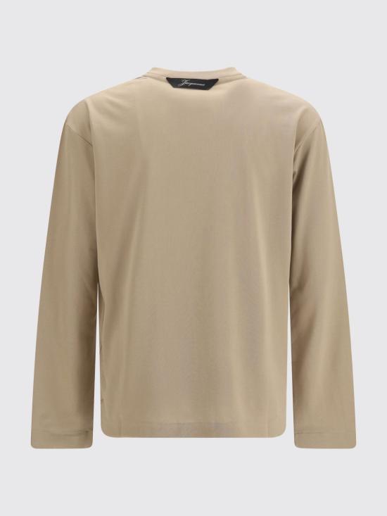 26FW 자크뮈스 롱 카레 롱슬리브 티셔츠 TSM00622AJ00254 150 Beige - JACQUEMUS